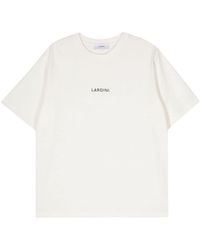 Lardini - T-shirt Met Logoprint - Lyst