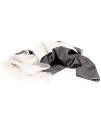 Twinset - Logo-Intarsia Fringed Scarf - Lyst