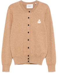 Isabel Marant - Embroidered-logo Cardigan - Lyst