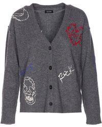 Zadig & Voltaire - Mirkaz V-Neck Cashmere Cardigan - Lyst
