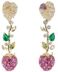 Anabela Chan - Boucles D'Oreilles Ruby Strawberry En 18Ct - Lyst
