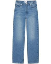 Anine Bing - Mid-Wash Wide-Leg Jeans - Lyst