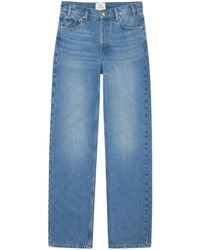 Anine Bing - Mid-Wash Wide-Leg Jeans - Lyst