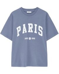 Anine Bing - Cade T-Shirt Paris University - Lyst
