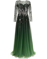 Saiid Kobeisy - Gradient-effect Beaded Tulle Gown - Lyst