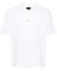 A.P.C. - T-Shirt With Logo - Lyst