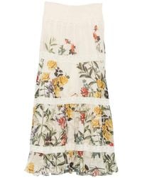 Alice + Olivia - Stevie Printed Maxi Skirt - Lyst