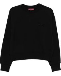Gucci - Logo Cropped Knitwear - Lyst
