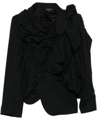Comme des Garçons - Gerüschter Blazer Mit Nadelstreifen - Lyst