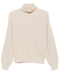 Brunello Cucinelli - Ribbed-Knit Roll-Neck Sweater - Lyst