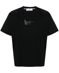 Stone Island - Katoenen T-shirt Met Logoprint - Lyst