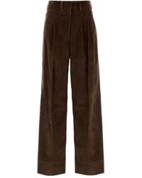 PT Torino - Corduroy Palazzo Trousers - Lyst