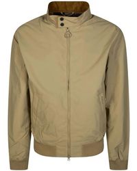 Barbour - Royston Button Zip Bomber Jacket - Lyst