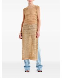 ViCOLO - Open-Knit Side-Slit Dress - Lyst