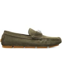Versace - Mocassins La Medusa En Daim - Lyst
