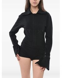 Duran Lantink - Body À Logo Imprimé Et Col Façon Polo - Lyst