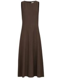 Brunello Cucinelli - Virgin-Wool Fluid Twill Flared Dress - Lyst