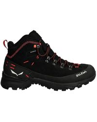 Salewa - Alp Mate Winter Logo-Print Panelled Ankle Boots - Lyst