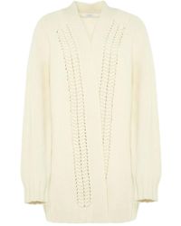 Malo - Braided Knit Cardigan - Lyst