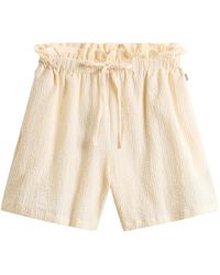 Woolrich - Seersucker Cotton Shorts - Lyst