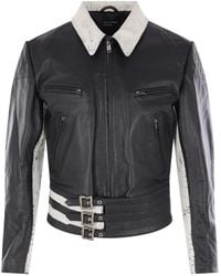 Enfants Riches Deprimes - Grained Leather Jacket - Lyst