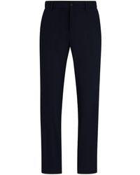 BOSS - Mid-rise Slim-fit Trousers - Lyst