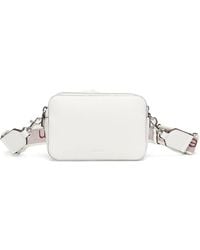 Calvin Klein - Logo-Print Strap Double-Zip Mini Shoulder Bag - Lyst