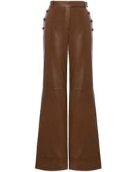 Alberta Ferretti - Ausgestellte Hose Mit Nieten - Lyst