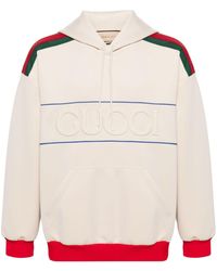 Gucci - Sudadera con capucha y logo en relieve - Lyst