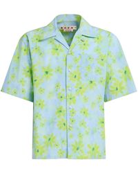 Marni - Hemd Mit Blumen-Print - Lyst