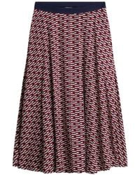 Tommy Hilfiger - A-Line Midi Skirt - Lyst