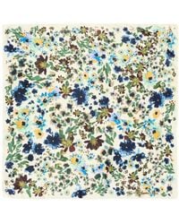 Bimba Y Lola - Ivory Watercolor Floral Scarf - Lyst