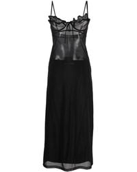 Y. Project - Wire Brasier Dress Black In Polyamide - Lyst