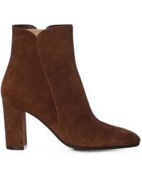 Gianvito Rossi - Lisa Suede Ankle Boots - Lyst