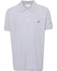 Maison Kitsuné - Fox Head Cotton Polo Shirt - Lyst