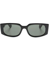 Gucci - Gafas de sol Double G con montura rectangular - Lyst