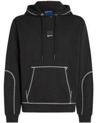 KARL LAGERFELD - Contrast-Stitch Hoodie - Lyst