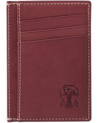 Brunello Cucinelli - Debossed-Logo Cardholder - Lyst