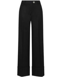 Maliparmi - Cuffed Button-Fastening Trousers - Lyst