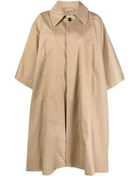 MM6 by Maison Margiela - Coat With Oversized Collar - Lyst