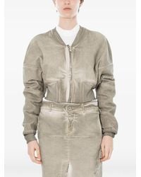 Rick Owens - Flight Long-Sleeve Cropped Bomber Jacket - Lyst
