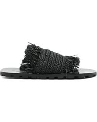 Jil Sander - Raffia Sandals - Lyst