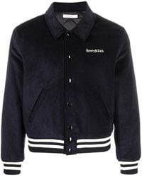 Sporty & Rich - Bomberjacke Mit Logo-Stickerei - Lyst