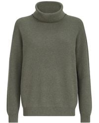 Brunello Cucinelli - Cashmere English-Rib Turtleneck Sweater With Monili - Lyst