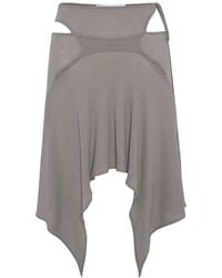 SRVC Studio - Stiletto Cut-Out Asymmetric Midi Skirt - Lyst
