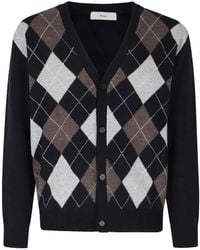 DUNST - Vest Met Argyle-Intarsia - Lyst