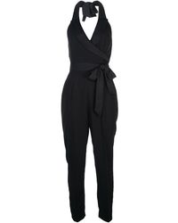 Diane von Furstenberg Tuxedo Jumpsuit - Black