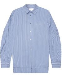 Sacai - Gestreept Overhemd - Lyst