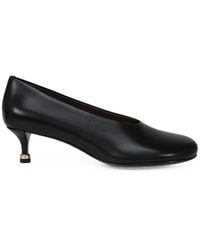 POTAMY - Round-Toe Leather Heeled Pumps - Lyst