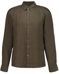 James Perse - Long-Sleeve Linen Shirt - Lyst